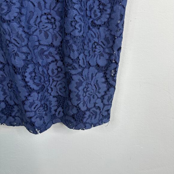 Lulus Polished to Perfection Navy Blue Lace Midi Dress - Picture 4 of 9